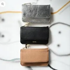 ch!iii Flap Coin Card Case シルバー
