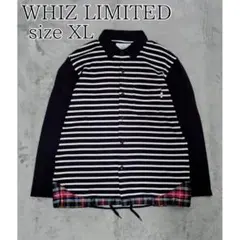 【タグ付】WHIZ LIMITED ウィズリミテッド ボーダー チェック シャツ