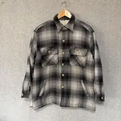 vintage 80s 90s ボア　シャツ　ジャケット　オンブレ　チェック