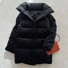 美品 デプレ 定価7.2万 リバーシブル ブライトベルベット ロングダウンコート