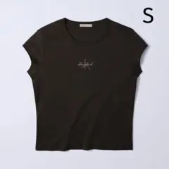ショッパー付   ジョングク モノグラム ベビーT 黒 S Jung Kook for Calvin Klein モノグラムベビーT S - メルカリ