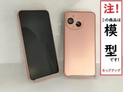 【モック/模型】 SHARP AQUOS sense9 コーラル 画面真っ黒加工