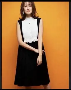 【CELFORD】定価25300円 Aラインプリーツワンピース完売品サイズ36