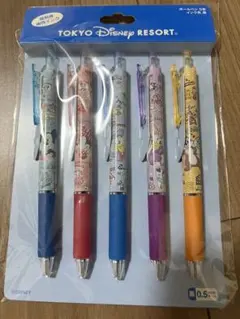 【新品未使用】東京ディズニーリゾート ボールペン 5本セット 0.5mm