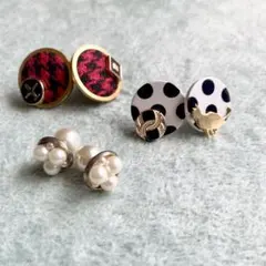 ピアス 3点 まとめ売り No.45