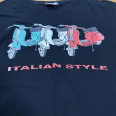 Tシャツ ブラック　ベスパ イタリア バイク　Ｍサイズのサムネイル