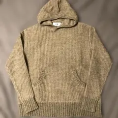 FFM モヘアカシミアニットパーカー　グレージュ1サイズ