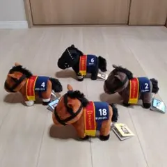 競馬 ぬいぐるみ 4体セット