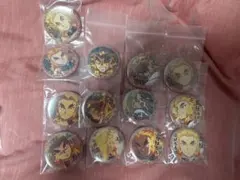 鬼滅の刃　煉獄杏寿郎　絵巻カフェ缶バッジセット