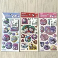 【正規品】　ポップデコパーティー　わたあめカプセルシール　サンリオ　3枚