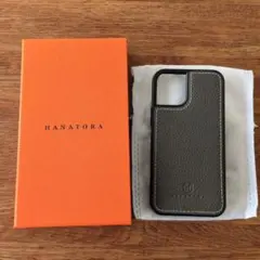 HANATORA iPhone12 miniケース ハナトラ 色：オリーブグレー