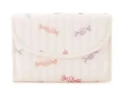 ジェラートピケ　母子手帳ケース　キャンディ柄　Sサイズ①