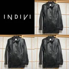 【INDIVI 】本革　ジャケット　Ｍサイズ