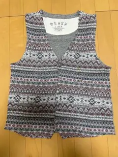 民族調柄 ベスト LARGE