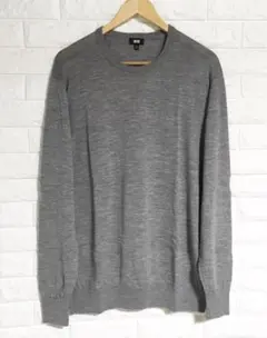 未使用 ユニクロ UNIQLO エクストラファインメリノクルーセーター XL