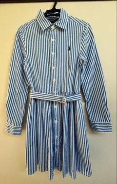 【最終値下極美品】Ralph Lauren ストライプワンピースシャツワンピース