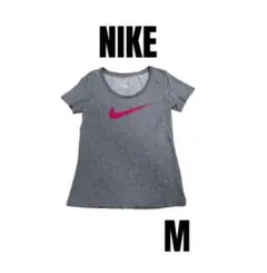 【NIKE ナイキ】DRY-FIT 半袖Tシャツ　ビッグロゴ　スポーツ　Mサイズ