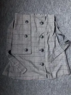 ZARA BASIC チェック柄タイトスカート XS