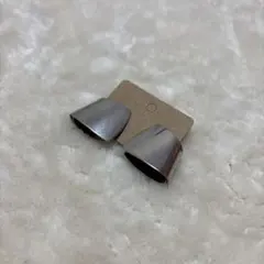 シルバー カップ型メタルピアス