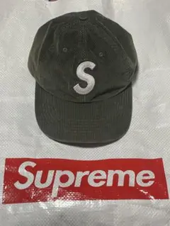 Supreme オリーブ コーデュロイキャップ