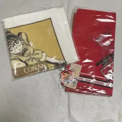 名探偵コナン ハンドタオル ハンカチ ラバーキーホルダー