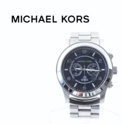 MICHAEL KORS◆クォーツ腕時計/アナログ/ステンレス/BLU/SLV : マイケル コース MICHAEL KORS クロノ クオーツ メンズ