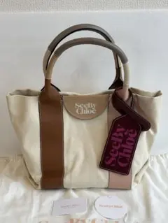 SeeByChloe トートバッグ キャンバス レザーのサムネイル