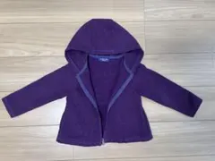 ★女の子用★ANNA SUI mini パープル ジップアップパーカー