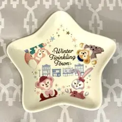 ディズニーシー ダッフィー　ウィンタートゥインクリングタウン　スーベニアプレート