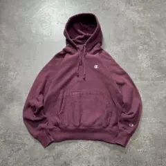 チャンピオンリバースウィーブスウェットフーディーパーカーバーガンディボルドーM