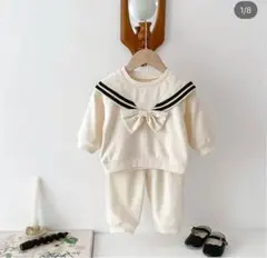 新品未使用　セーラーリボンスウェットセット　70アンバーミミambermini