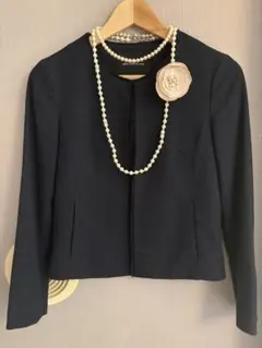 ノーカラー ジャケット　グリーンレーベルリラクシング