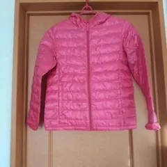 ユニクロ キッズ ウルトラライトダウン 150cm ピンク