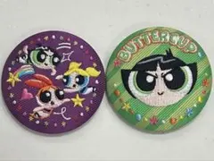 パワーパフガールズ 刺繍缶バッチ 2点セット