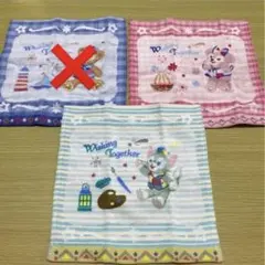 新品未使用 ディズニーシー 15周年限定グッズ ハンドタオル 2種セット