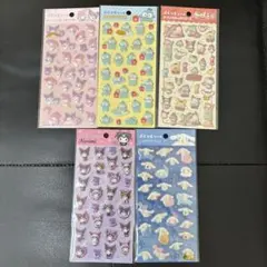 ダイソー サンリオ ぷくっとシール 5種セット