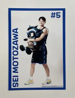 Bリーグ　シーホース三河　元澤選手　三河チップス　生写真