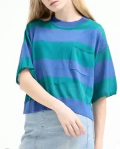 RNA/ボーダーシアーニットポケTシャツのサムネイル