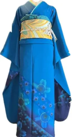 2026年最新】振袖フルセット 青の人気アイテム - メルカリ