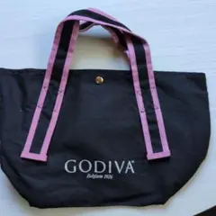 GODIVA トートバッグ 黒 ピンク
