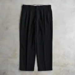 90s ペリーエリス ツータックスラックス 黒ブラックW36L29 ヴィンテージのサムネイル