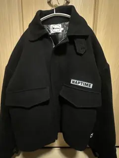 Naptime ブラック フリースジャケット M