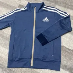 adidas ジップアップジャケット 青 3本ライン