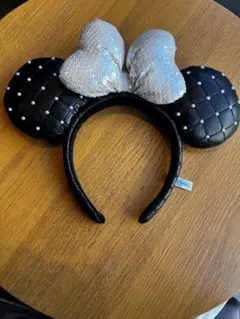 ミニーマウス風カチューシャ 黒と白