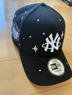 New Era 59FIFTY ブラック 71/2スワロフスキー - メルカリ