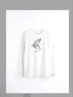 新品コールアンドレスポンスプリント長袖Tシャツ(ジオメトリック/サメ)