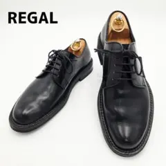 REGAL　リーガル　ビジネスシューズ　プレーントゥ　外羽根　25cm　黒のサムネイル