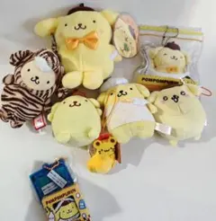 ポムポムプリン ぬいぐるみ　キーホルダー　マスコット　サンリオ　セット