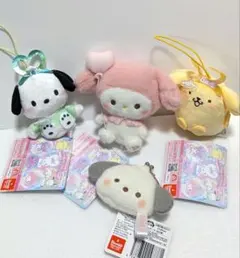 サンリオキャラクターズ ぬいぐるみ マスコット 4種セット - メルカリ