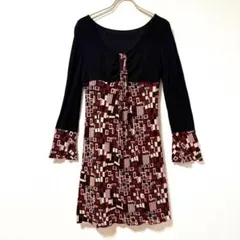 ✨良品✨ ピンキー&ダイアン【38】ワンピース タイト 華やか サイドポケット